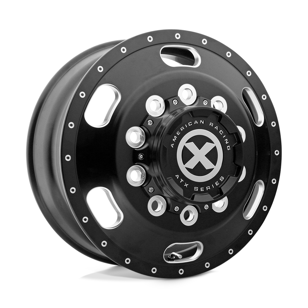 22.5X8.25 ATX AO402 INDY SATIN BLACK MILLED 10X285.75