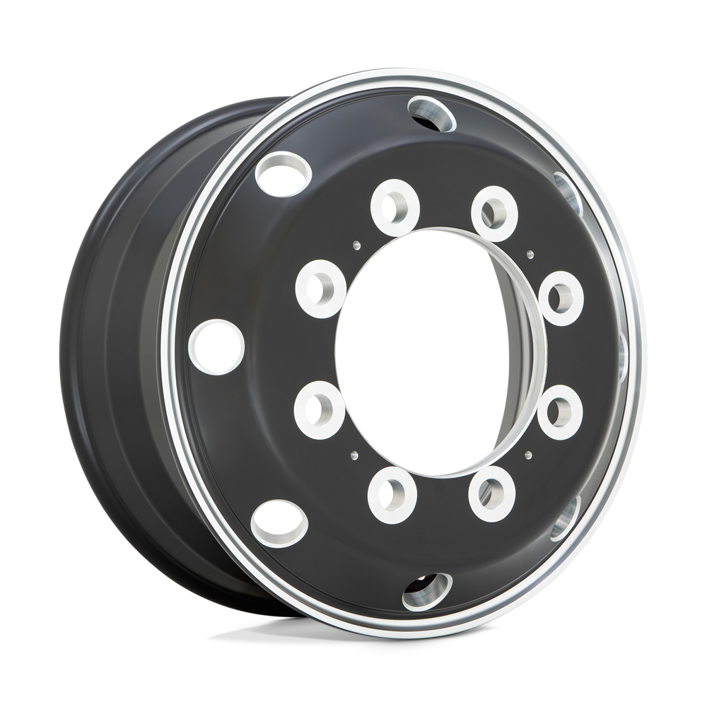 22.5X9 ATX AO404 JOURNEY GLOSSY BLACK W/ POLISHED LIP 10X285.75