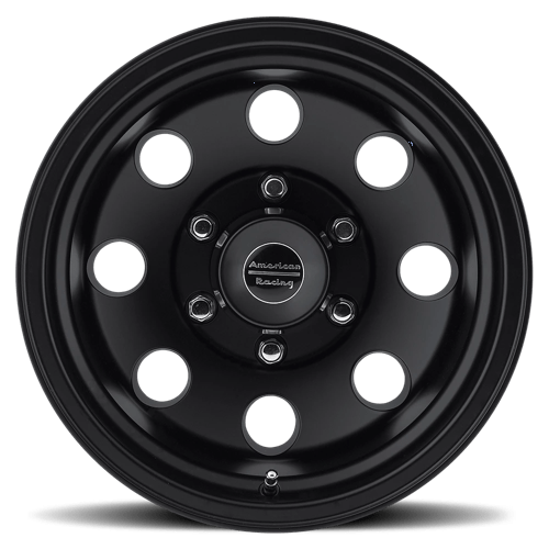 15X7 American Racing AR172 BAJA SATIN BLACK 5X120.65