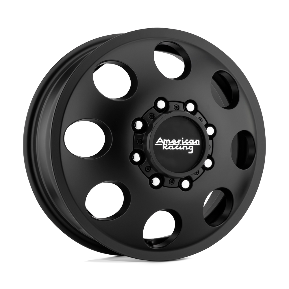 16X6 American Racing AR204 BAJA DUALLY SATIN BLACK 8X170