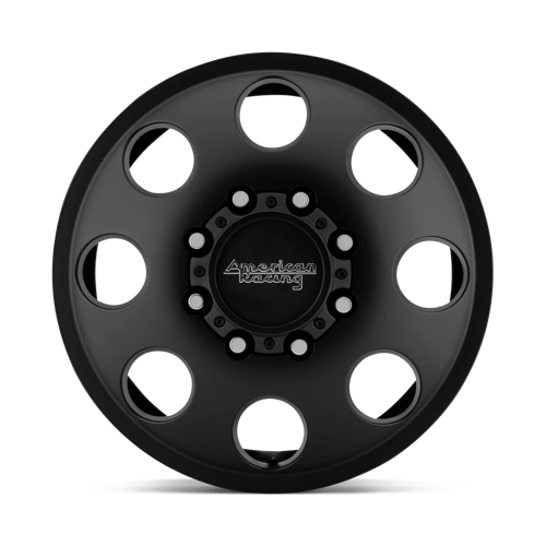 16X6 American Racing AR204 BAJA DUALLY SATIN BLACK 8X170