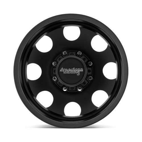 16X6 American Racing AR204 BAJA DUALLY SATIN BLACK 8X165.1