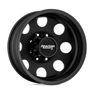 17X6.5 American Racing AR204 BAJA DUALLY SATIN BLACK 8X210