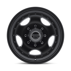 15X7 American Racing AR23 SATIN BLACK W/ CLEAR COAT 5X114.3