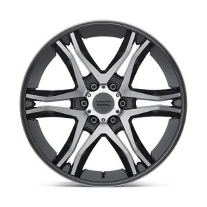 17X8 American Racing AR893 MAINLINE GLOSS BLACK MACHINED 5X114.3