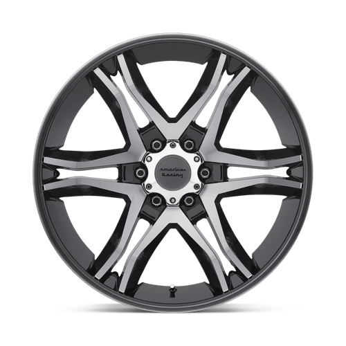 18X8.5 American Racing AR893 MAINLINE GLOSS BLACK MACHINED 5X114.3