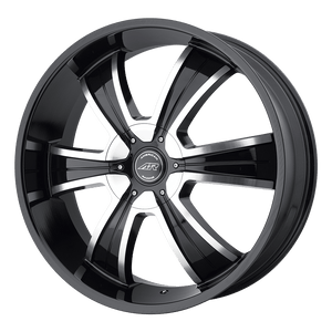 18X8 American Racing AR894 GLOSS BLACK MACHINED 6X127/6X135