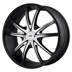 20X8.5 American Racing AR897 GLOSS BLACK MACHINED 5X130