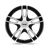 15X7 American Racing AR919 ESTRELLA 2 GLOSS BLACK MACHINED 5X100/5X105