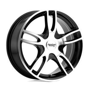 15X7 American Racing AR919 ESTRELLA 2 GLOSS BLACK MACHINED 5X100/5X105