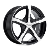 15X7 American Racing AR921 TRIGGER GLOSS BLACK MACHINED 5X112