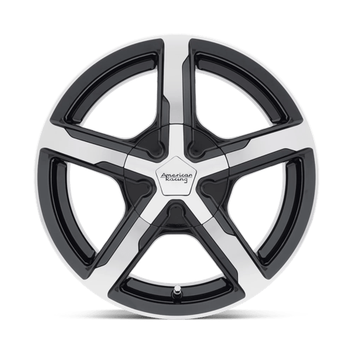16X7 American Racing AR921 TRIGGER GLOSS BLACK MACHINED 5X112