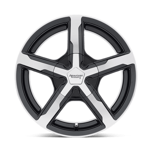 16X7 American Racing AR921 TRIGGER GLOSS BLACK MACHINED 5X112
