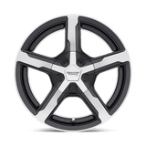 15X7 American Racing AR921 TRIGGER GLOSS BLACK MACHINED 5X98