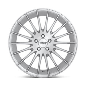 20X10 American Racing AR934 FASTLANE BRUSHED SILVER 5X120