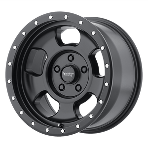 17X8.5 American Racing AR969 ANSEN OFFROAD SATIN BLACK W/ BLACK RING 5X127