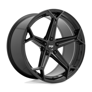 20X10.5 Niche 1PC N258 ARROW GLOSS BLACK 5X114.3