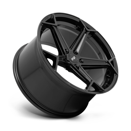 20X9 Niche 1PC N258 ARROW GLOSS BLACK 5X114.3