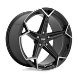 20X10.5 Niche 1PC N259 ARROW GLOSS BLACK BRUSHED 5X112