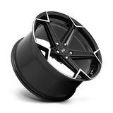 20X9 Niche 1PC N259 ARROW GLOSS BLACK BRUSHED 5X115
