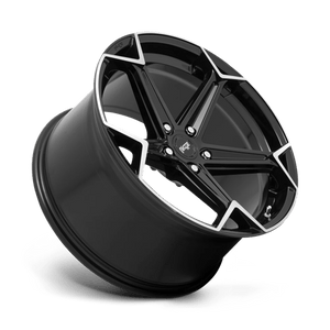 20X10.5 Niche 1PC N259 ARROW GLOSS BLACK BRUSHED 5X112