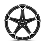 20X10.5 Niche 1PC N259 ARROW GLOSS BLACK BRUSHED 5X112
