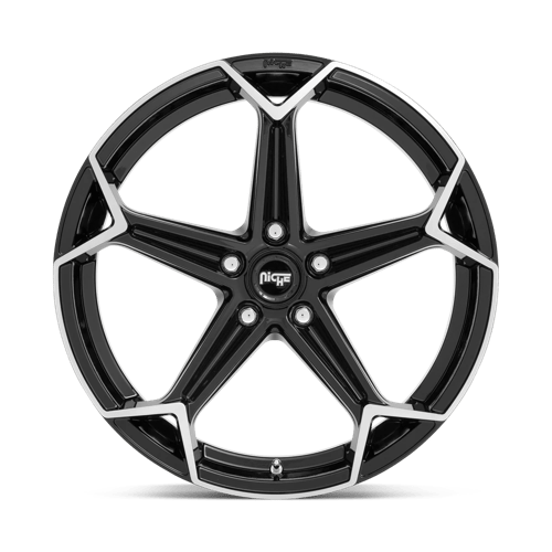 20X10.5 Niche 1PC N259 ARROW GLOSS BLACK BRUSHED 5X112
