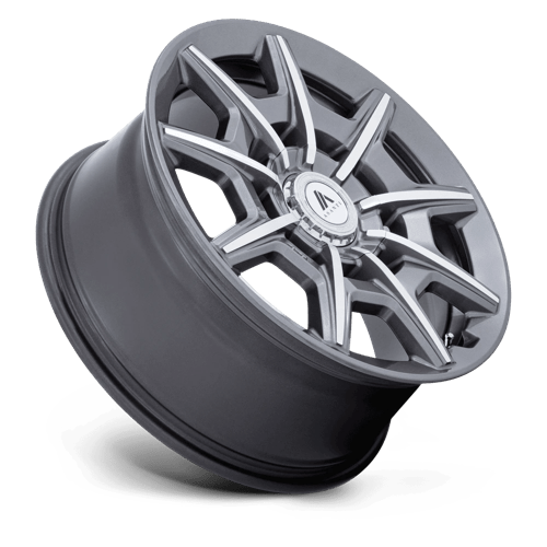22X10.5 Asanti Black AB041 ESQUIRE GLOSS ANTHRACITE BRIGHT MACH 5X112/5X120