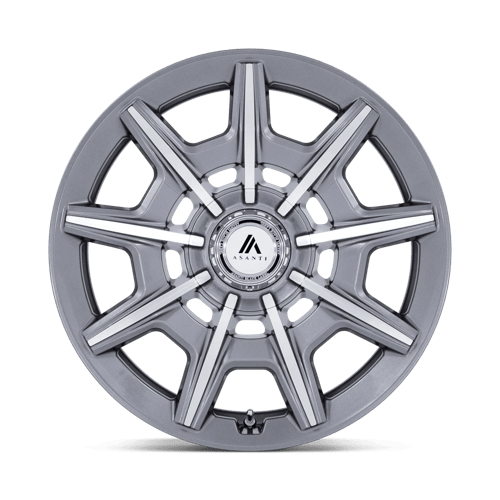 22X10.5 Asanti Black AB041 ESQUIRE GLOSS ANTHRACITE BRIGHT MACH 5X115/5X120