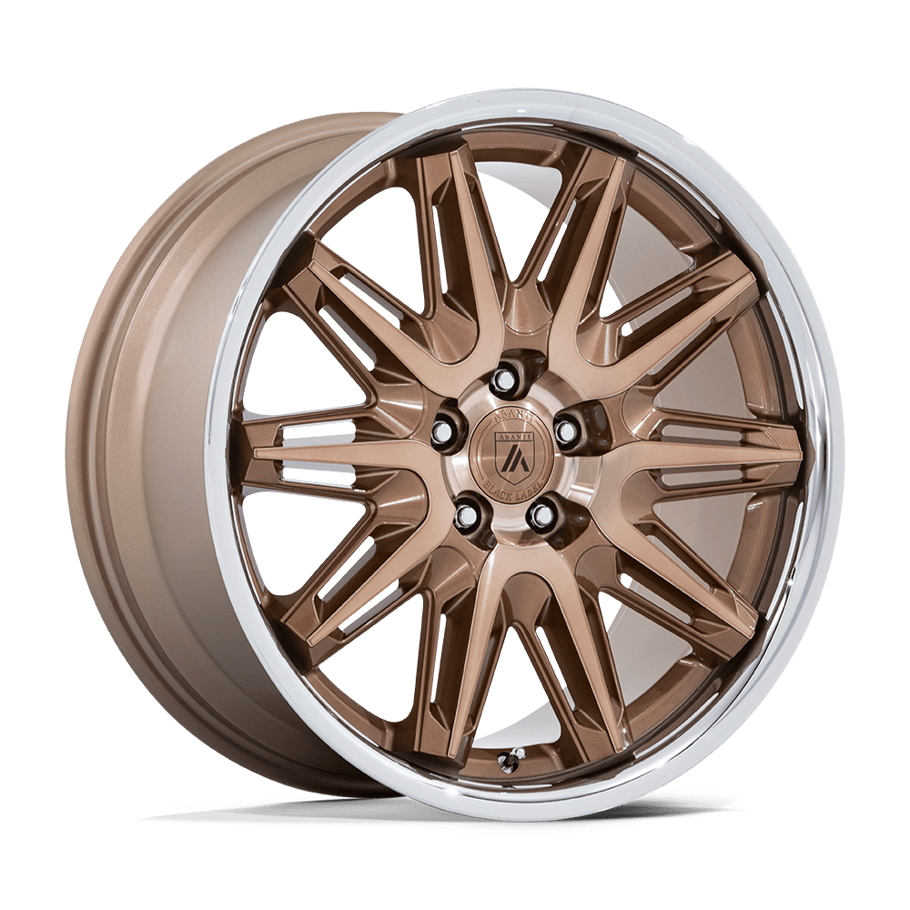 20X10.5 Asanti Black AB047 IMPERATOR BRONZE MACHINED W/ SS LIP 5X120