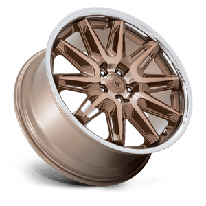 20X10.5 Asanti Black AB047 IMPERATOR BRONZE MACHINED W/ SS LIP 5X120
