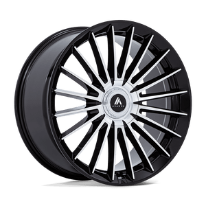 22X10.5 Asanti Black AB048 VICEROY GLOSS BLACK W/ MACHINED FACE BLANK