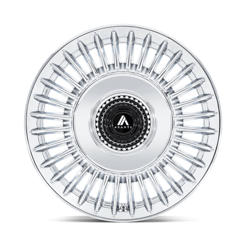 20X9 Asanti Black AB040 TIARA CHROME BLANK