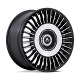 20" Asanti Black AB040 TIARA SATIN BLACK BRIGHT MACH FACE 5X112/5X114.3
