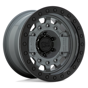 17" Black Rhino Hard Alloys AVENGER BEADLOCK BATTLESHIP GRAY BLACK HARDWARE 6X139.7