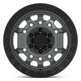 17X8.5 Black Rhino Hard Alloys AVENGER BEADLOCK BATTLESHIP GRAY BLACK HARDWARE 6X139.7
