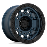 17" Black Rhino Hard Alloys AVENGER BEADLOCK NAVY BLUE W/ BLACK HARDWARE 6X139.7