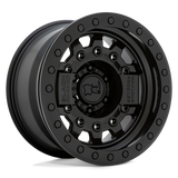 17X8.5 Black Rhino Hard Alloys AVENGER BEADLOCK MATTE BLACK W/ BLACK HARDWARE 5X127
