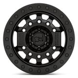 17X8.5 Black Rhino Hard Alloys AVENGER BEADLOCK MATTE BLACK W/ BLACK HARDWARE 5X127