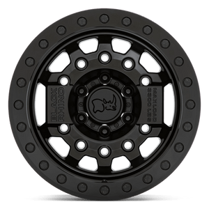 17X8.5 Black Rhino Hard Alloys AVENGER BEADLOCK MATTE BLACK W/ BLACK HARDWARE 5X127