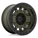 17X8.5 Black Rhino Hard Alloys AVENGER BEADLOCK OLIVE DRAB GREEN BLK HARDWARE 6X139.7