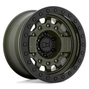 17X8.5 Black Rhino Hard Alloys AVENGER BEADLOCK OLIVE DRAB GREEN BLK HARDWARE 6X139.7