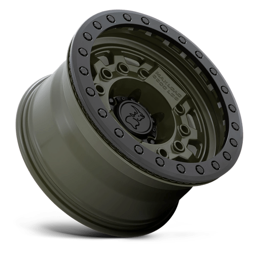 17" Black Rhino Hard Alloys AVENGER BEADLOCK OLIVE DRAB GREEN BLK HARDWARE 5X127
