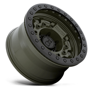 17" Black Rhino Hard Alloys AVENGER BEADLOCK OLIVE DRAB GREEN BLK HARDWARE 6X139.7