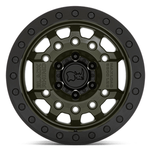 17" Black Rhino Hard Alloys AVENGER BEADLOCK OLIVE DRAB GREEN BLK HARDWARE 6X139.7