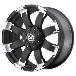 17X9 ATX Series AX191 SHACKLE SATIN BLACK W/ MACHINED FACE 6X127