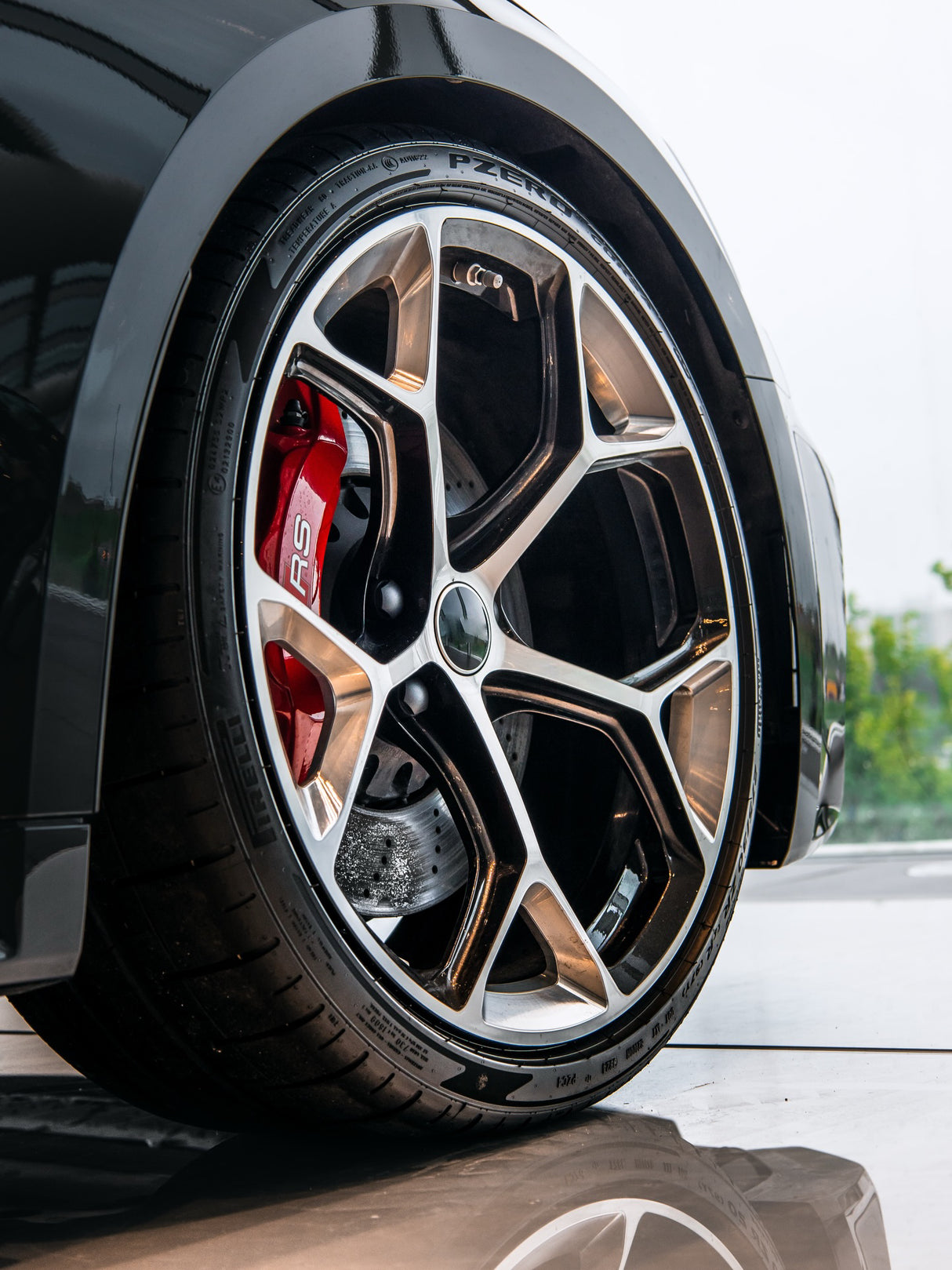 21” Wheels Fit Audi Q5 2018–2025 |  OE Style Rims |  Gloss Black W/ Polished Edges |  Set of 4