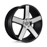 22X8.5 DUB 1PC S116 BALLER MATTE BLACK DOUBLE DARK TINT 5X120