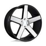24X10 DUB 1PC S217 BALLER GLOSS BLACK BRUSHED 6X135