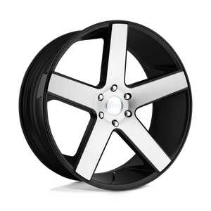 24X10 DUB 1PC S217 BALLER GLOSS BLACK BRUSHED 6X135